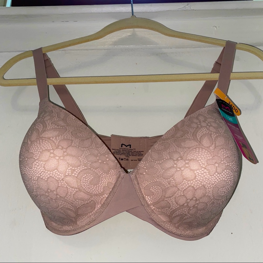 🌟PRICE⬇️DROP🌟Maidenform T-Shirt Convertible Bra, sz. 34 DD (E) in Nude